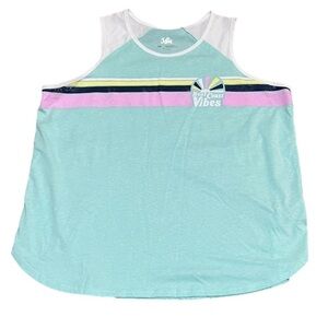 JUSTICE Beach Coast Vibes Tank Top Plus Girl Size 24